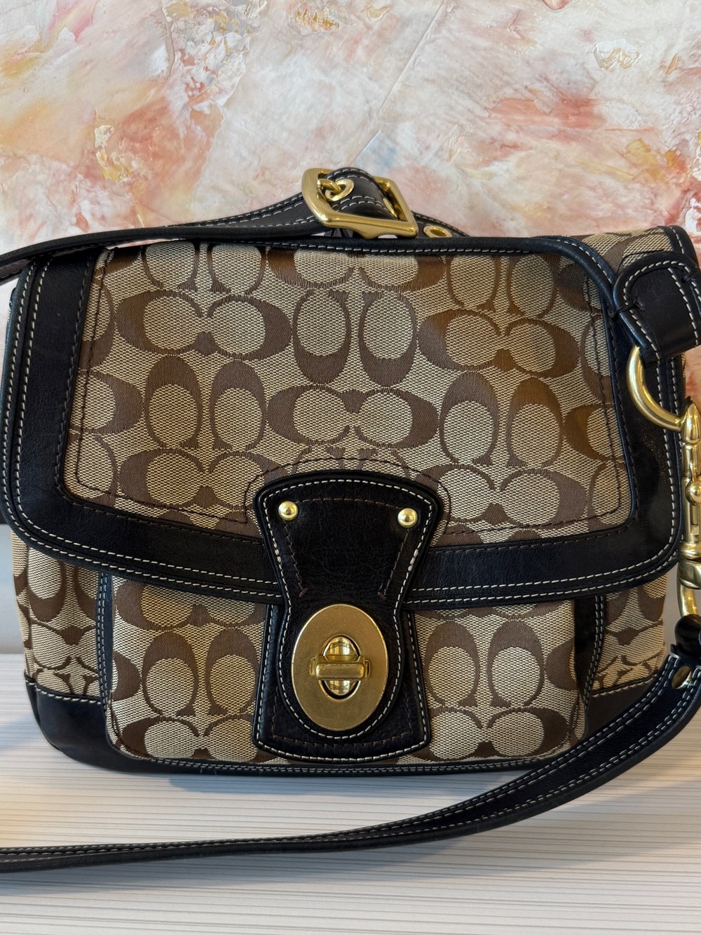 Vintage/Y2K Coach 65th Legacy Signature Canvas Hippie #10336